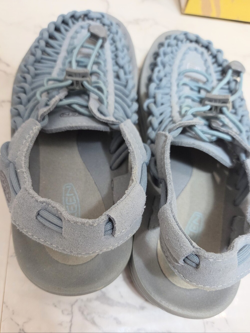 Keen Uneek Women's Blue/gray Knotted Cord Woven Sandals, Size 7 - Picture 6 of 11